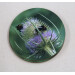Buff tail bumblebee round coaster, workers on lilac colour teasel flower