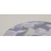 Red tail bumblebee round glass coaster, white and purple wisteria flower, foot detail